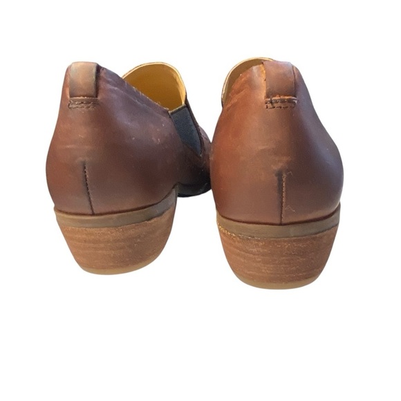 Korks Chestnut Leather Gertrude Double Gore Slip-on Low Bootie - Picture 7 of 10